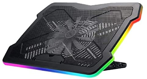 Laptop Fan Standt RGB Laptop Cooling Pad With LED Gaming Laptop Cooler USB Fan Very Stable Silent Laptop Stand Compatible Up To 17 Gaming Notebook Cooler