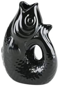 Giftcompany Monsieur Carafon Vase/Karaffe Fisch XS schwarz 0,2l