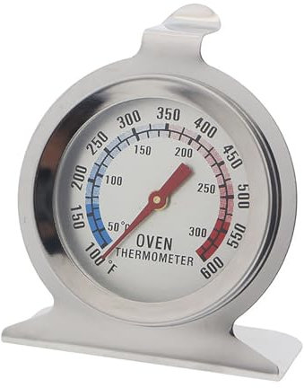 jatimdotin Termómetro para Horno, Acero Inoxidable Termómetro para Cocina, Termómetro para Horno Eléctrico, Oven Thermometer Utensilios de Cocina para Horno Leña, Barbacoa, Cocinar, Hornear