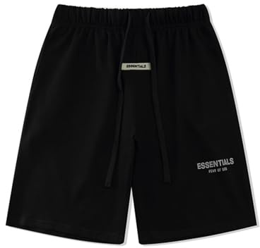 HAOZYUN Pantaloncini da Jogging Sportivi da Donna per Uomo e Donna Stile High Street Cinque Pantaloni (Color-3,M)