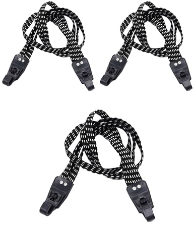 Flaconi 3PCS Gepäckspanner Fahrrad,Fahrrad Spanngurt Gepäckträger,3 In 1 Elastische Expander mit Haken,Spanngurte Verstellbar,Geeignet für Mountainbikes,Motorrädern,Autos,LKWs,Anhängern,Fahrrads