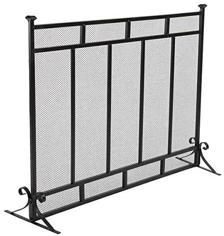 Protezione per Camino, schermi per Camino, griglia Verticale Decorativa in Rete di Ferro, 99 x 30,5 x 79 cm, schermi per Camino Piatti