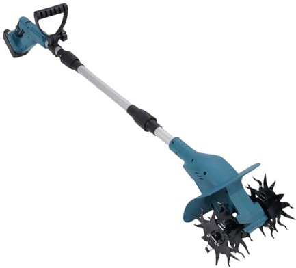 Fabater Motobineuse électrique sans Fil, motoculteur Pliable à 3 Sections pour Un Travail du Sol sans Effort dans Les massifs de Fleurs, Les potagers, Les pelouses et Les (Prise UE)