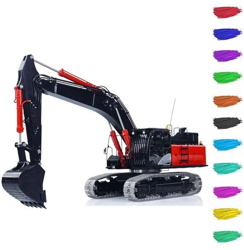 TOUCAN RC HOBBY LESU Aoue ZX490 1/14 Télécommande Pelle Hydraulique Kit CNC Métal RC Excavatrice Voiture 6CH Valve Lumière Moteur de Pompe sans Balai Modèle Extérieur