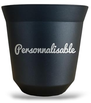 France Design Tasse personnalisable à Café Expresso Inox - Fête des pères (Bleu foncée, 160ml)