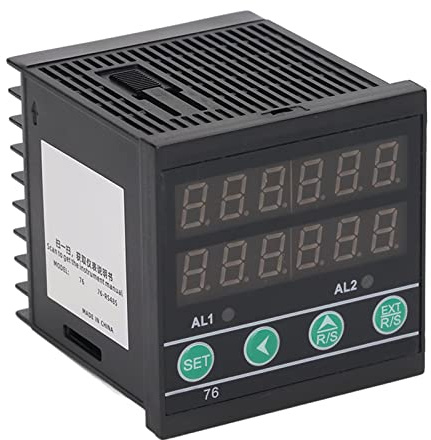 KIMISS Compteur de Minuterie à Affichage Numérique Programmable à Usage Industriel - Compteur LED Multifonctionnel à 6 Chiffres Berm 100-240VAC