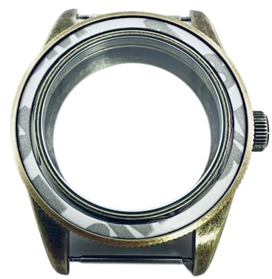 NLNKDTDPAK 39 mm passform for NH34 NH35 NH36 Passar for ETA 2824 PT5000 klockfodral Vattentät retro kupolformad safirkristall(No Bezel B,ETA2824)