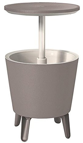 Keter 17186745 CoolBar-Lounge- und Cafe- Tisch, teleskop., bl/ws