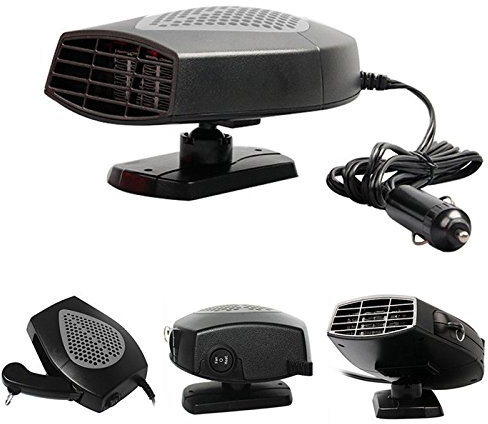 B22D 12V Auto Heizlüfter – 150W Tragbare Keramik Heizung & Kühlung Ventilator, Überhitzungsschutz, Schnelles Heizen, Defroster für Windschutzscheibe, 2-in-1 Autoheizung & Kühlung