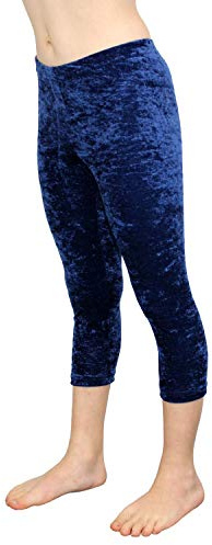 GymStern Caprihose passend zum Turnanzug Crash Samt bi-elastisch Kinder 3/4 Leggings Mädchen Capri Hose Hüfthose Normale Bundhöhe 116-176 Farbe