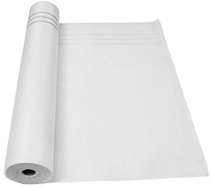 Bubujia Glasfaserverstärkungsgitter, 99,1 cm x 9,1 m, Fiberglas, alkalibeständig, Rendering-Gitter für Putz, Putz, Fliesen, Gips, Wand nicht klebrig (100 m², 680 g).