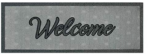 emmevi Zerbino Gomma Ingresso Casa Antiscivolo 25x70 Asciugapassi Welcome mod. SALVAGRADINO WEL.RIGATO (A)