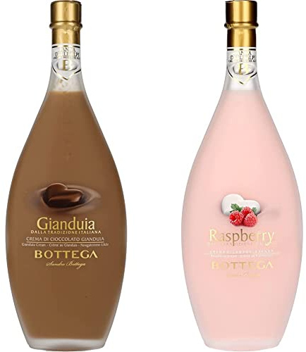 Bottega Gianduia Liquore, 500ml & Lampone Liquore, 500ml