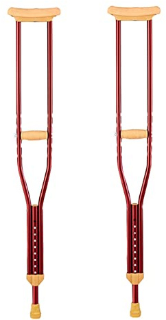 Erwachsene Achselkrücken, Achselgehstütze mit Softgriff, Krücken Gehhilfen, Anwendbare Höhe 150-175cm, 1 Paar
