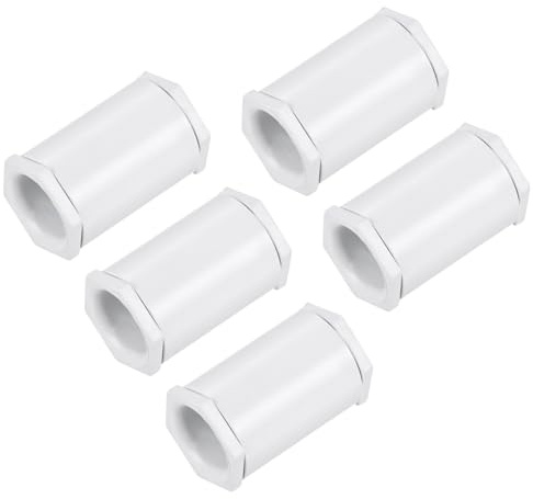 sourcing map 5PCS Conduit Adaptor Double Female PVC Lock Nut for 20mm Tube Dia Seal Connect for Conduit Box DIY Project