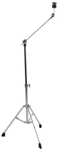 Beckenständer, 23,2-47,2 Zoll Höhenverstellbarer Standard-Beckengalgenständer mit Gummifüßen, Robuste Becken-Geradeständer-Trommelhardware für Crash-, Ride- und Splash-Becken