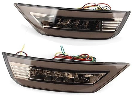 ASKKLP Heckstoßstange Reflektor für Ford Focus Hatchback 2009-2013, Hintere Stoßstange Reflektor Licht Lampe Nebelschlussleuchte Heckstoßstange Rückstrahler Rückleuchte
