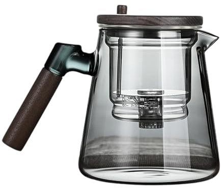 Enchantipot Tea Pot - Water Separation Glass Teapot, Clear Witchcraaft Teapot, Glass Infuser Kettle | Tea Press Pot, Loose Leaf Tea Maker, Herbals Infuser Pot, Heat-Resistant Glass Tea Kettle for Home