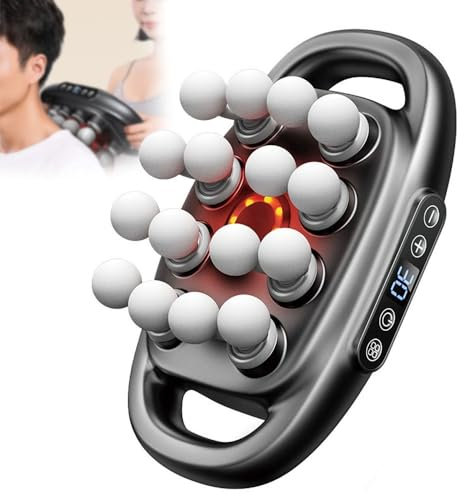 16-Drive 8-Head Massage Gun Set, 2025 New Deep Tissue Percussion Massager with 16 Massages Heads, Quiet Muscle Massage Gun for Back, Shoulders, Legs, Foot, Body Muscle Pain Relief