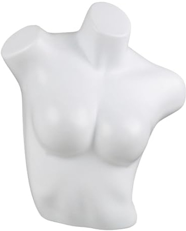 perfeclan Weibliche Schaufensterpuppe Torso Unterwäsche Display Ständer vielseitige dekorative Dessous Mannequin Bra Display Model Requisite für Arbeitsplatten , Schräge Schultern