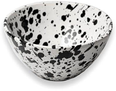 Beamel Home Ensaladera Artesanale Hecha a Mano Cuenco Cocina Tazón Bowl Cerámica Esmaltada Diseño Único Colores Negro Azul marino Azul claro Turquesa (Galaxia) Hecho en España