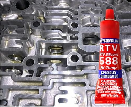 RTV Engine Sealant, 100ml Silicone Gasket Sealant, High Temperature Silicone Sealant, Oil Water Resistance Anti-Freeze Sealing for Automotive Motorbike Machine Equipment Repairing (Red)
