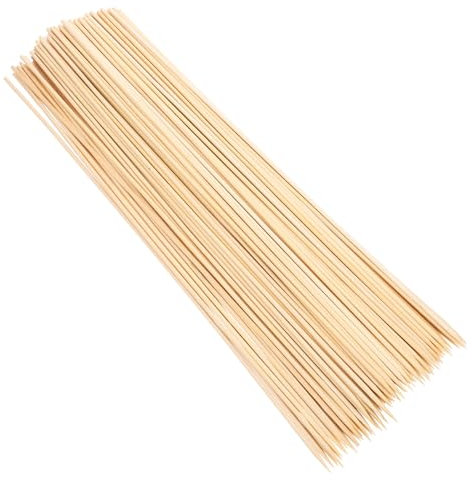 TOBBOMEY 2confezioni Spiedini Di Bambù Bastoncini Usa e Getta Per Barbecue Stuzzicadenti Di Bambù Per Carne Per Pesce Frutti Di Mare Verdure e Grigliate All Aperto