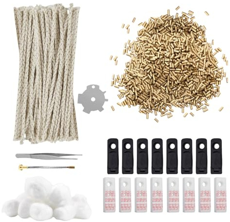 Kompatibel mit Zippo Zubehör-Set,Kompatibel Mit Zippo Feuersteine 200 goldene Feuersteine, 50 Baumwollkerne, 8 Baumwollmatten, 8 Ölsparmatten und 28 Baumwolle