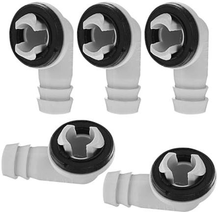 QUMIIRITY 5PCS Air Conditioner Drain Adapter Condensate Water Draining Connector for Split and Window Units Unit Drain Hose Replacement
