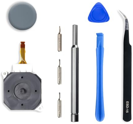 Hoite Botón de gamepad analógico 3D con tapa de repuesto para joystick circular, para 3DS, 3DS XL/LL