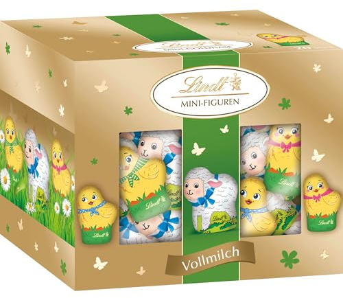 Lindt Mini Küken & Lamm Mix 200g | Edle Vollmilch-Schokolade in Frühlingsform | Süße Küken & Lämmchen im Osterdesign | Osterschokolade für Kinder & Erwachsene | Geschenkidee zu Ostern