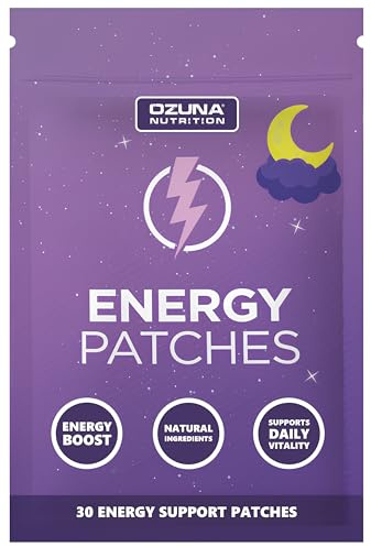 Energy Support Patches | with B-Complex Vitamins B1, B2, B3, B5, B6, B7, B9 & B12 | Vegan, Waterproof | Daytime Energy & Vitality Patch, Pill-Free, Caffeine-Free Supplement | 30 Patches