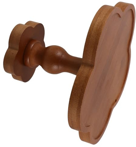 DOITOOL Plateau Décoratif Bois Plateau de Service Floral Centre de Table Bois Organisateur de Bijoux pour Coiffeuse Assiette à Fruits sur Pied Décoration Intérieure Élégante