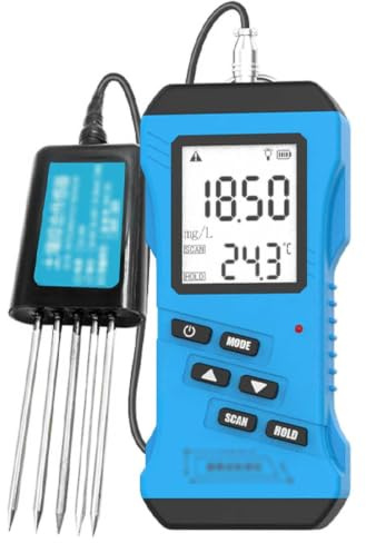 HMLSYZX Misuratore di umidità del Terreno Rapido 7 in 1con Schermo LCD, NPK Misura PH, umidità, Temperatura e EC per Giardinieri, Fattorie e Serre