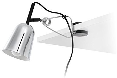 Faro Barcelona 51134 - STUDIO Klemmleuchte in Chrom und Weiß