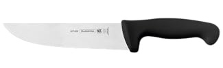 Tramontina Cuchillo Carnicero en Acero Inoxidable y Mango en Polipropileno Professional Negro NSF 19 cm