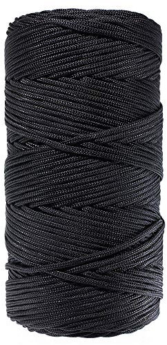 Angelschnur aus Nylon, geflochten, Größe Nr. 18, Schwarz Festigkeit) oder #36 (160 lb. Strength) – 100 200 500 Fuß Optionen Perfekt für Gänse, Enten andere Köderausrüstung, schwarz, - Feet