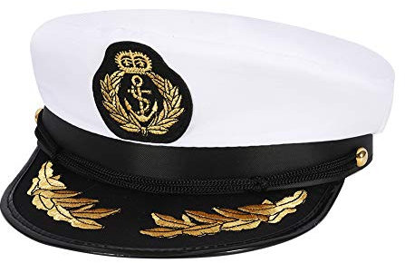 Thursday April Kapitänsmütze Matrosenmütze Kapitäns-mütze Herren Für Damen Erwachsene Kinder Perfekt Fasching Einheitsgröße (A)