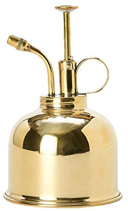 Mini-Gießkanne, Vintage-Stil, Kupfer, Blumengießer, Sprühflasche, Druckstab, Retro-Kürbis-Gießkanne (Gold)