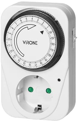 Virone MT-1(GS) Temporizador Enchufe de 15 Minutos - Máx. 3500 W Schuko