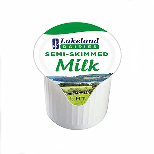 Wickers Gift Baskets Lakeland Dairies Semi-Skimmed Milk Mini Pots 240x12ml pots (2 x 120 Pots)