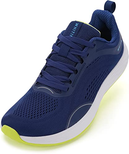 WHITIN Herren Zero Drop Laufschuhe + breite Zehenbox, Blau, 40 EU
