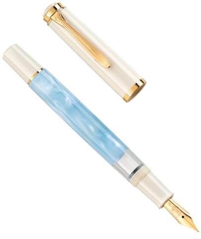 Pelikan 823012 Classic M200 Pastel-Blue Füllfederhalter, Feder M