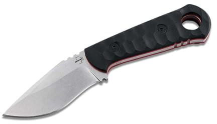 BÖKER PLUS® Mikri - feststehendes Outdoor Bushcraftmesser mit Kydex-Scheide & Gürtelclip zum quer tragen - Kukri Messer klein mit D2 Stahl Klinge unter 12 cm - 42a konformes EDC Messer feststehend