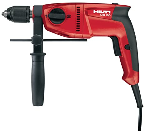 Hilti UD 30 110V Electric Screwdriver, Drill Driver with 2-Speed Gear, 51Nm Torque, 2-13mm Chuck Range, for Metal Applications, Electric Drill for Steel, Sheet Metal, Wood, Case Included (211976)