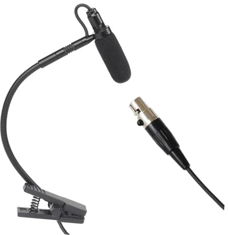 Generic Instrument Microphone Condenser Clip Gooseneck Mic Saxophone Microphone for Voice Recording, L6