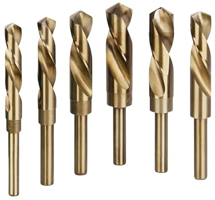 Broca HSS M35 Cobalto 5% Metal Twist Jobber de alta calidad, vástago normal/vástago reducido de 13 mm, perforación de acero inoxidable y acero duro, metal, madera, aluminio y plástico (1, 20 mm x 151