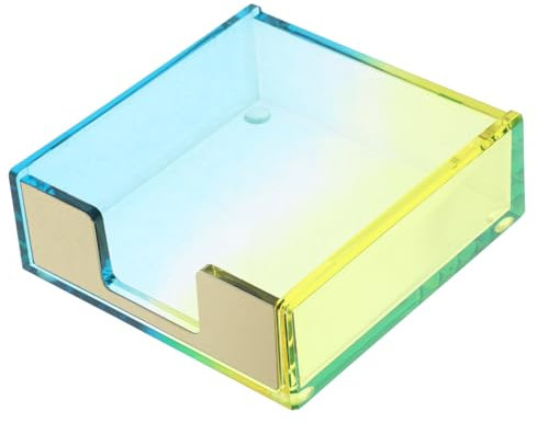 Generisch Dekorativer Notizblockhalter Aus Acryl Memo-Papiere Schreibtisch-aufbewahrungsbox Bürobedarf Organizer