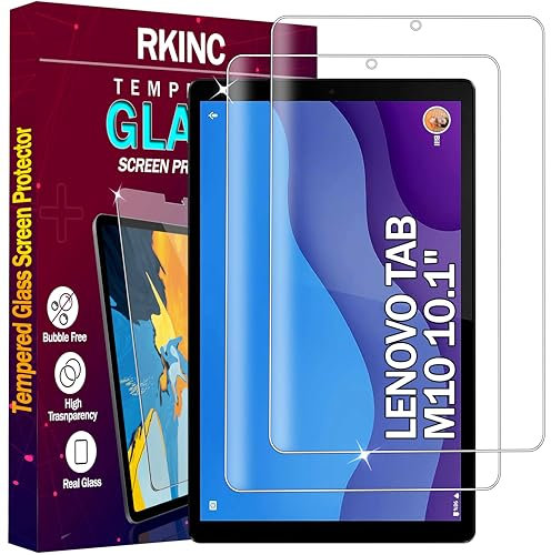 RKINC Pellicola Prottetiva [2 Pezzi] per Lenovo Tab M10 3rd Gen 10,1 TB-X306F/ TB-X306X, Vetro Temperato salvaschermo Durezza 9H, 0,33mm Trasparente [antigraffio][senza bolle][garanzia a vita]