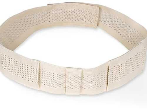Dremdo Traspirante PD Cintura Peritoneale Dialisi Supporto Catetere, Peritoneal Dialisi Catheter Belt, Beige Addominali Fissaggio Forniture Mediche di Infermieristica,Beige,L